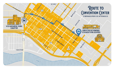 Route from vcu to grcc