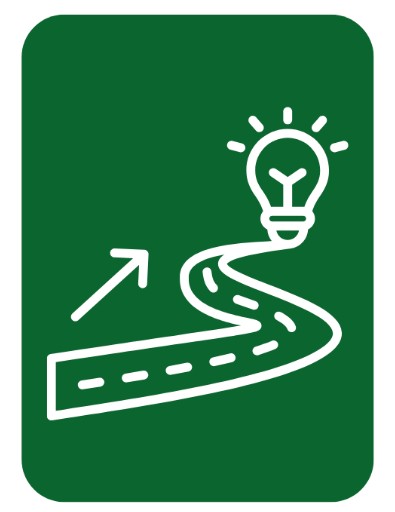 Image of a pathway to a bright idea